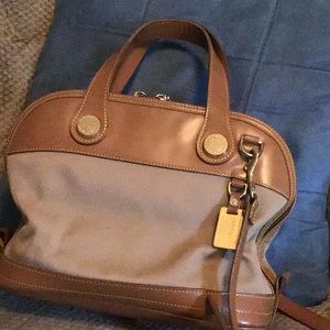 Authentic Dooney & Bourke Brown Shoulder Bag